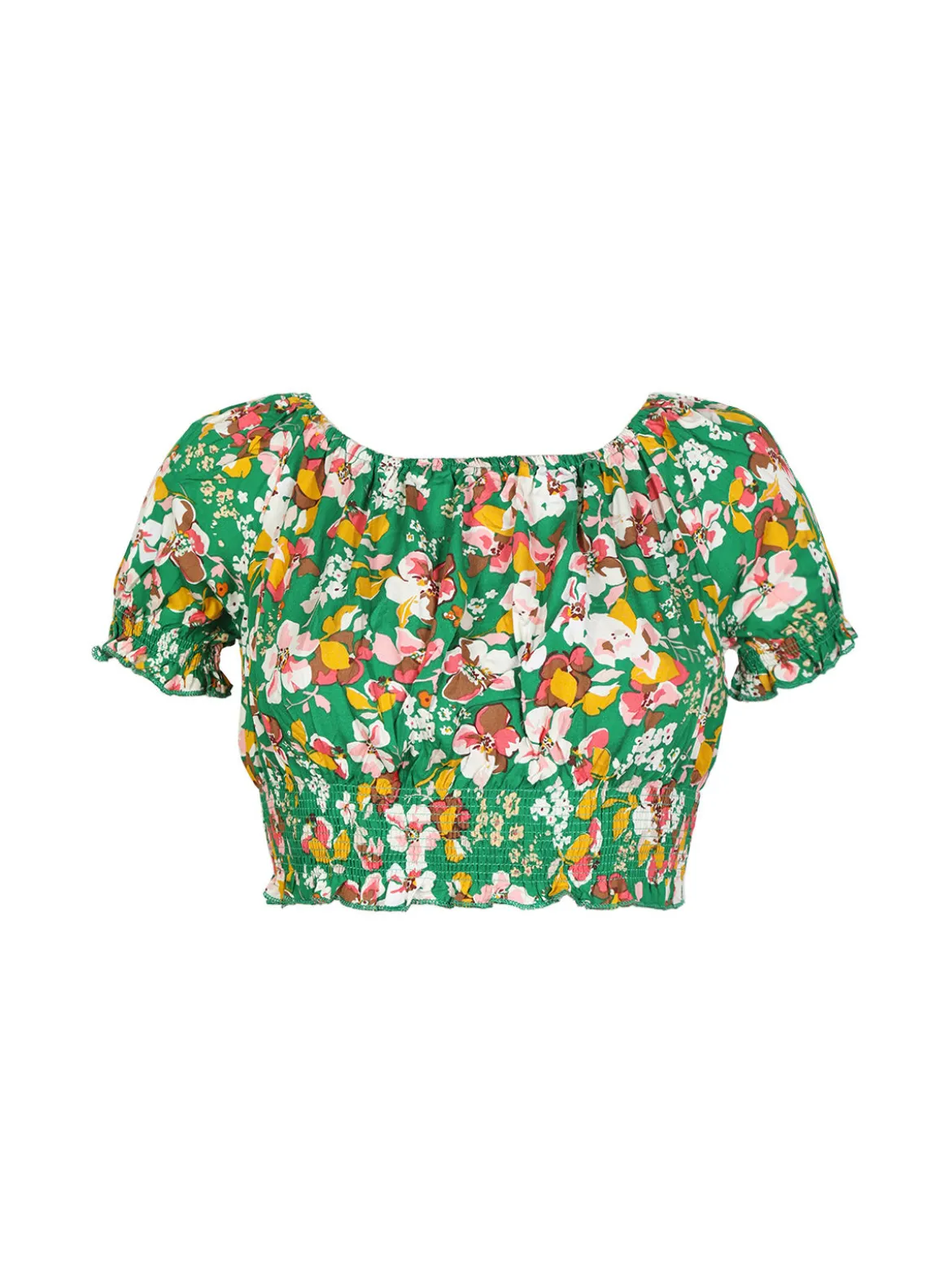 Airisa Blusa a fiori cropped donna