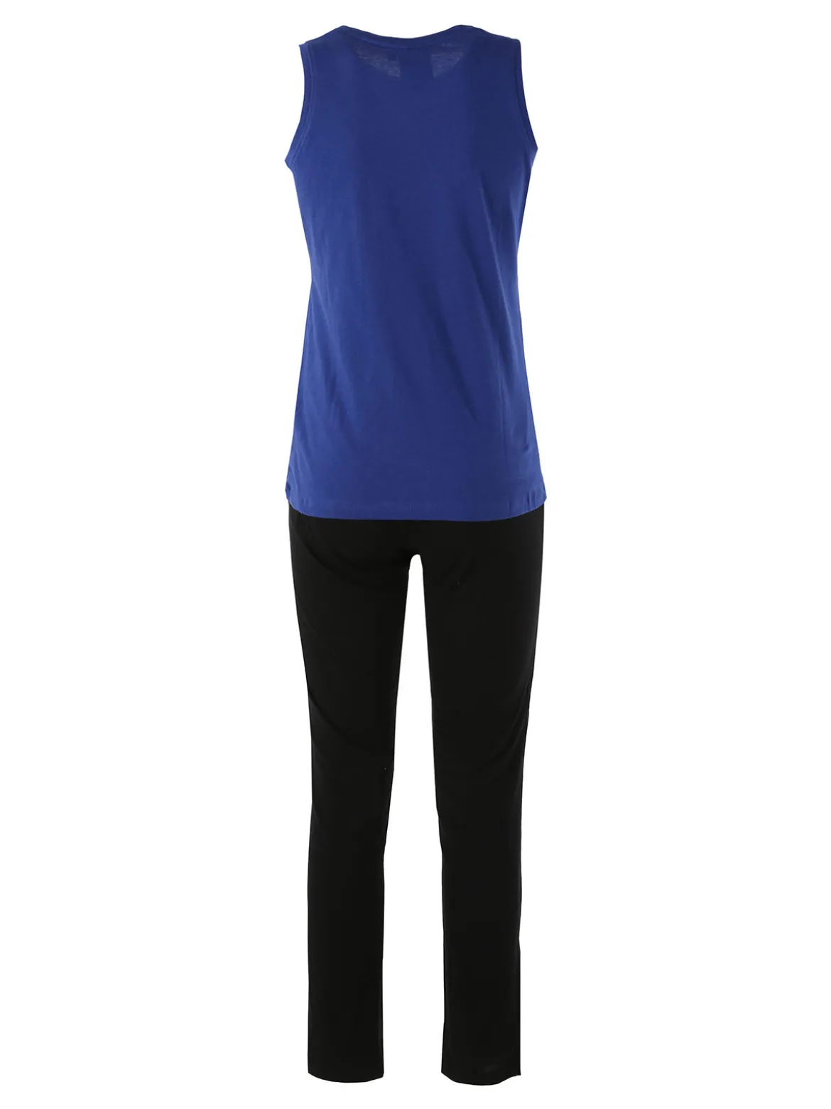 Aki Completo sportivo da donna con canotta e pantaloni - blu