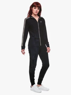 Aki Completo tuta da donna con zip intera e interno felpato - blu scuro