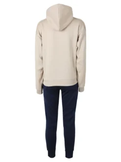 Aki Completo tuta da donna full zip con cappuccio - naturale