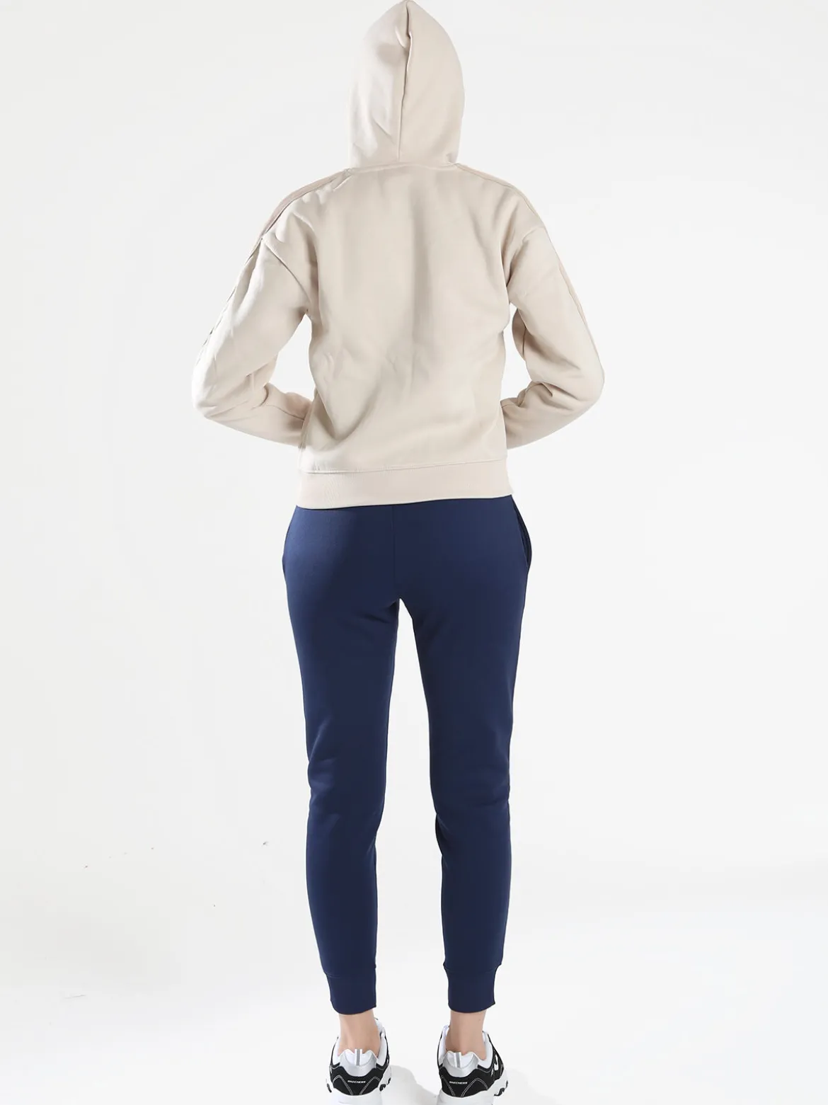 Aki Completo tuta da donna full zip con cappuccio - naturale