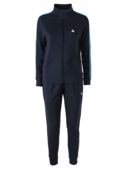 Aki Completo tuta da donna in misto cotone full zip - blu scuro