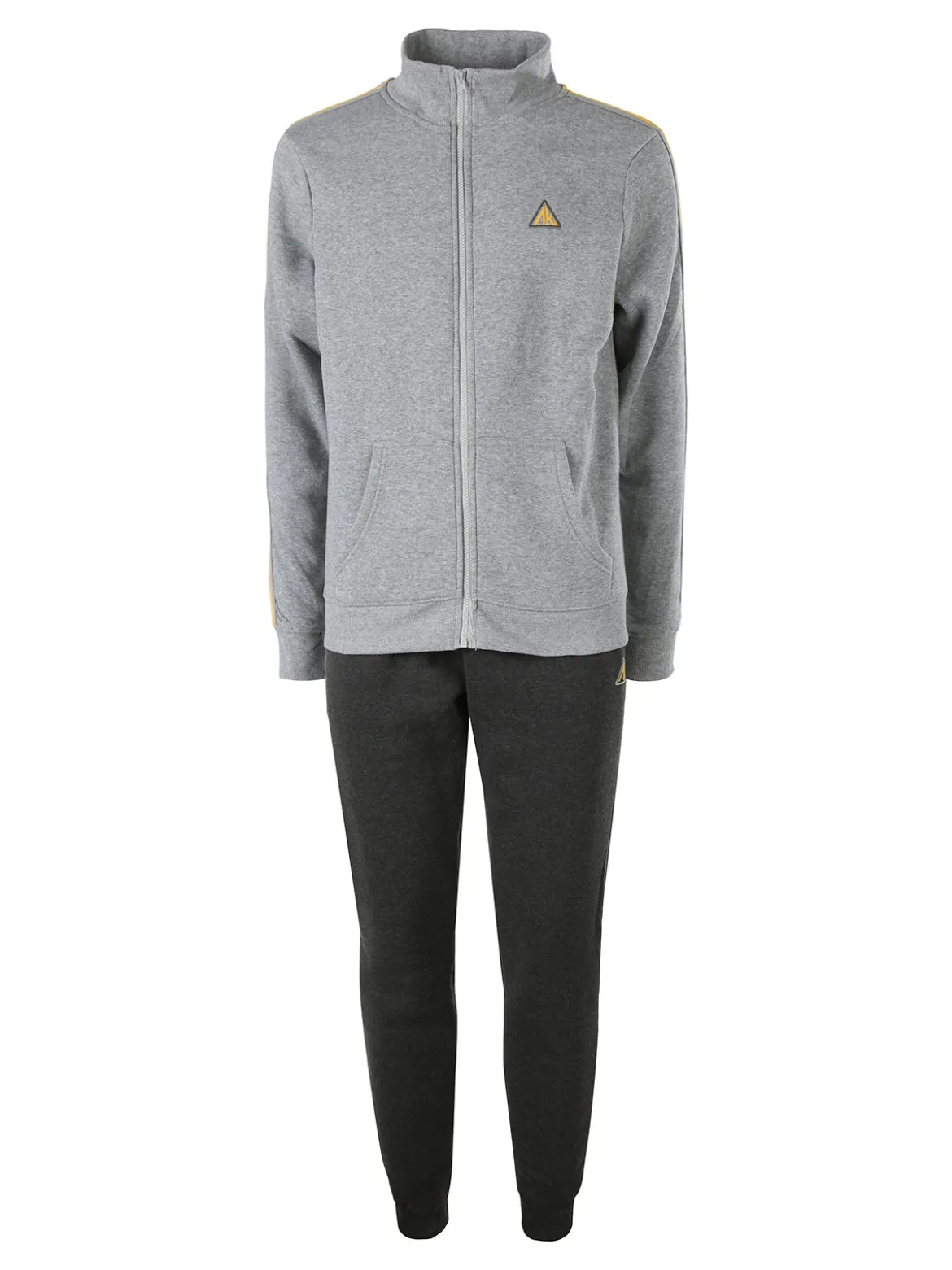 Aki Completo tuta da uomo con zip intera e interno felpato - grigio