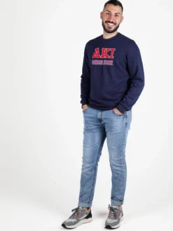 Aki Felpa girocollo da uomo leggera