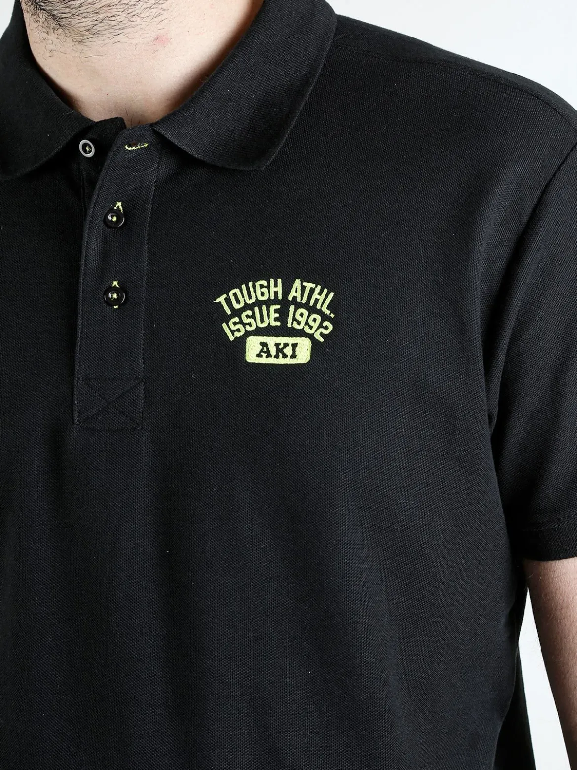 Aki Polo da uomo in cotone a maniche corte