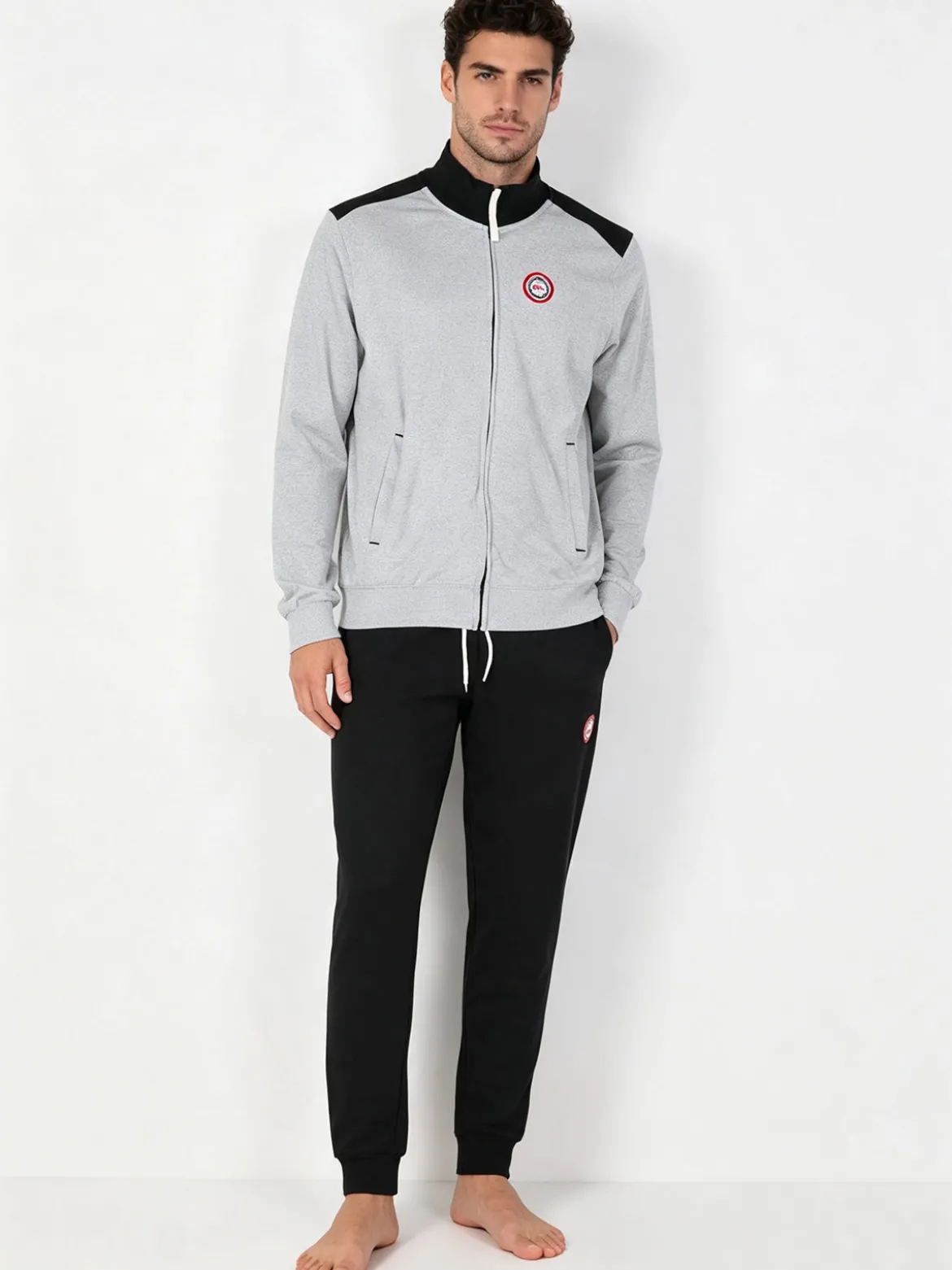 Aki Tuta sportiva da uomo con zip intera