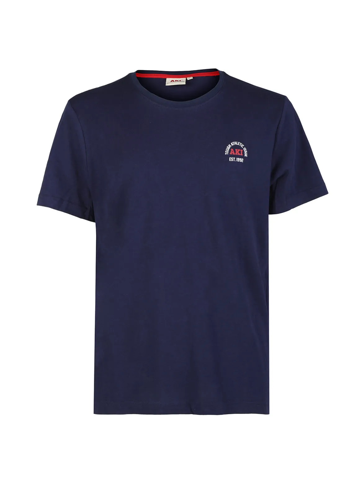 Aky T-shirt uomo girocollo in cotone - blu scuro