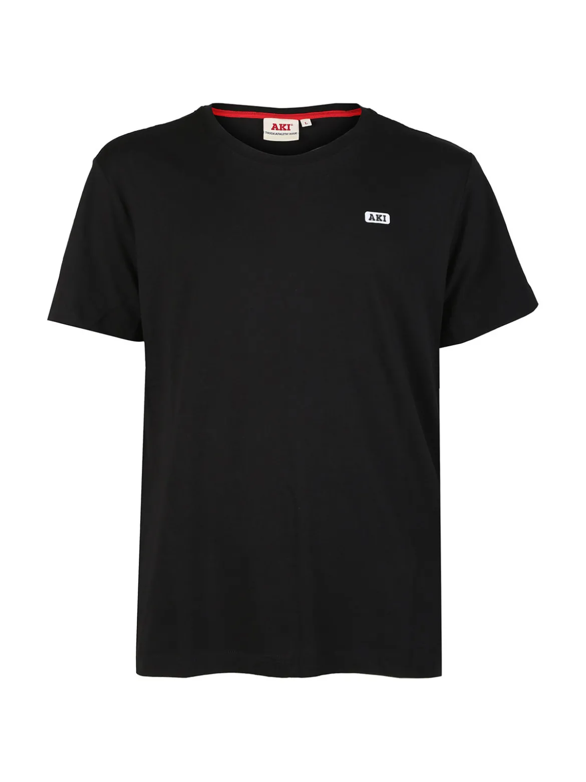 Aky T-shirt uomo in cotone tinta unita - nero
