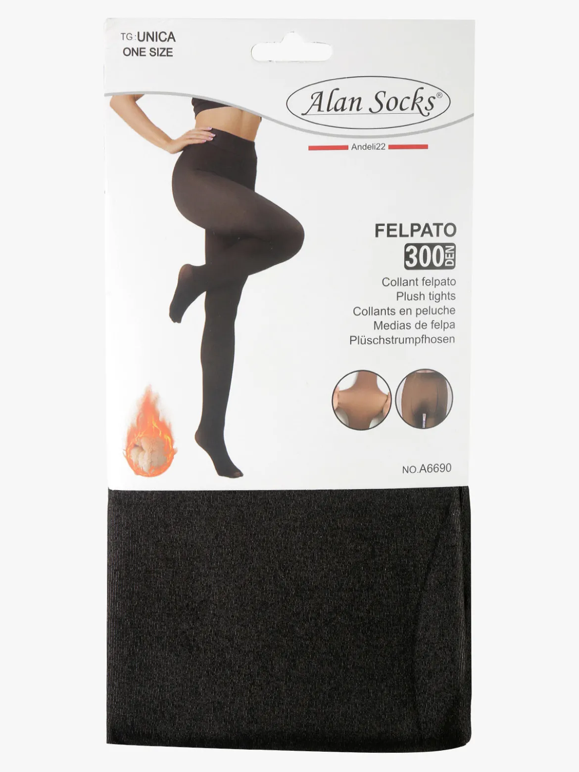 Alan Socks Collant felpato da donna 300 denari