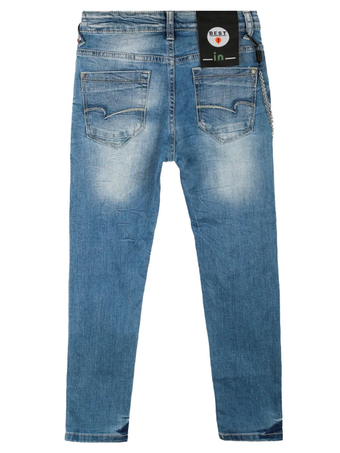 Alta Linea Jeans da bambino con catena