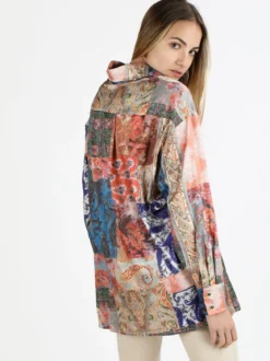 Altariva Camicia donna colorata a maniche lunghe