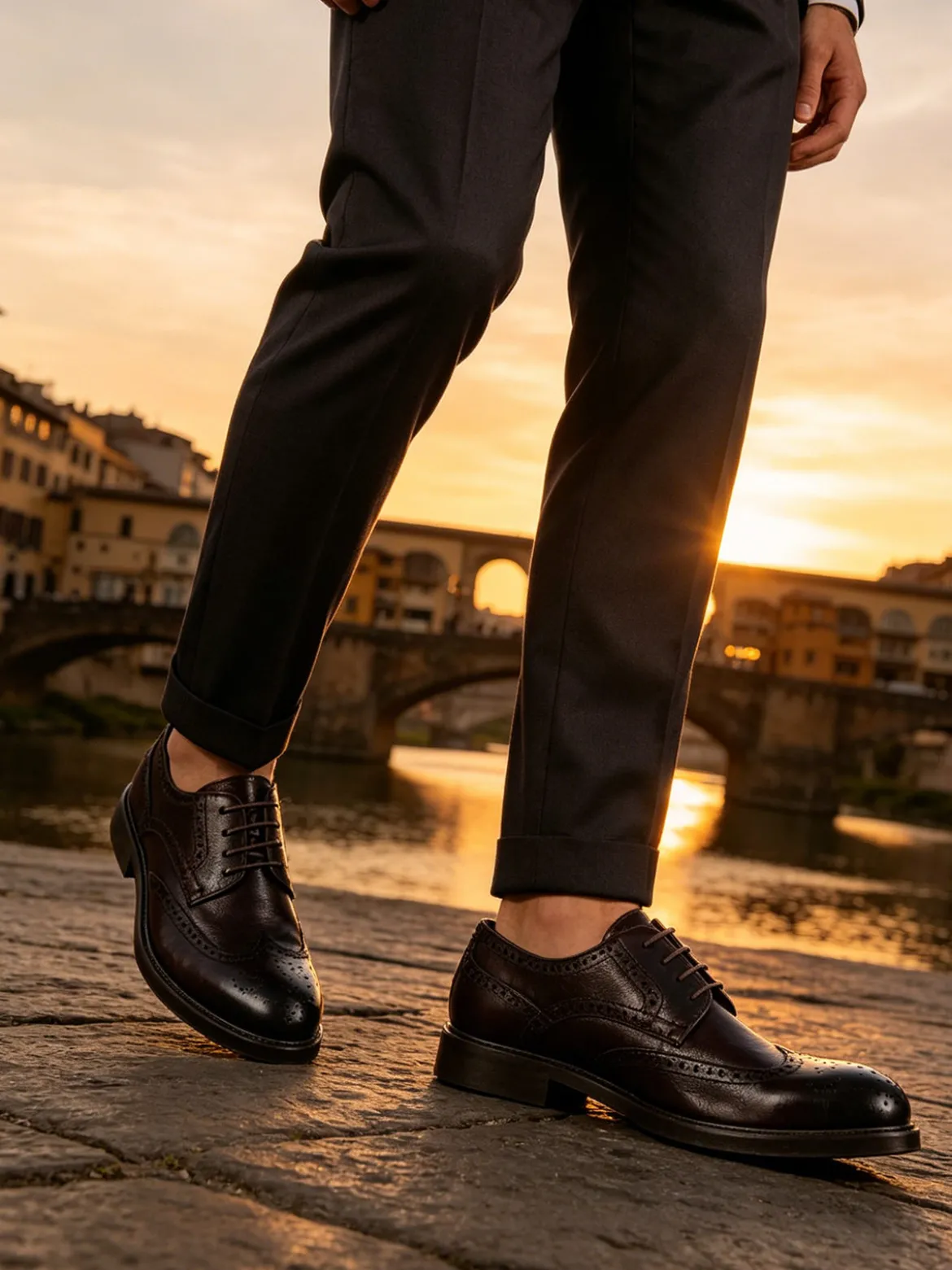 Amerigo Vespucci Scarpe classiche in pelle da uomo stringate