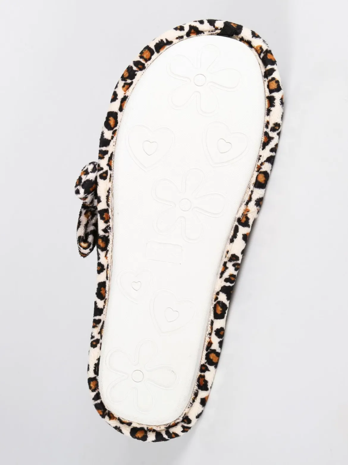Amix Pantofole leopardate con fiocco
