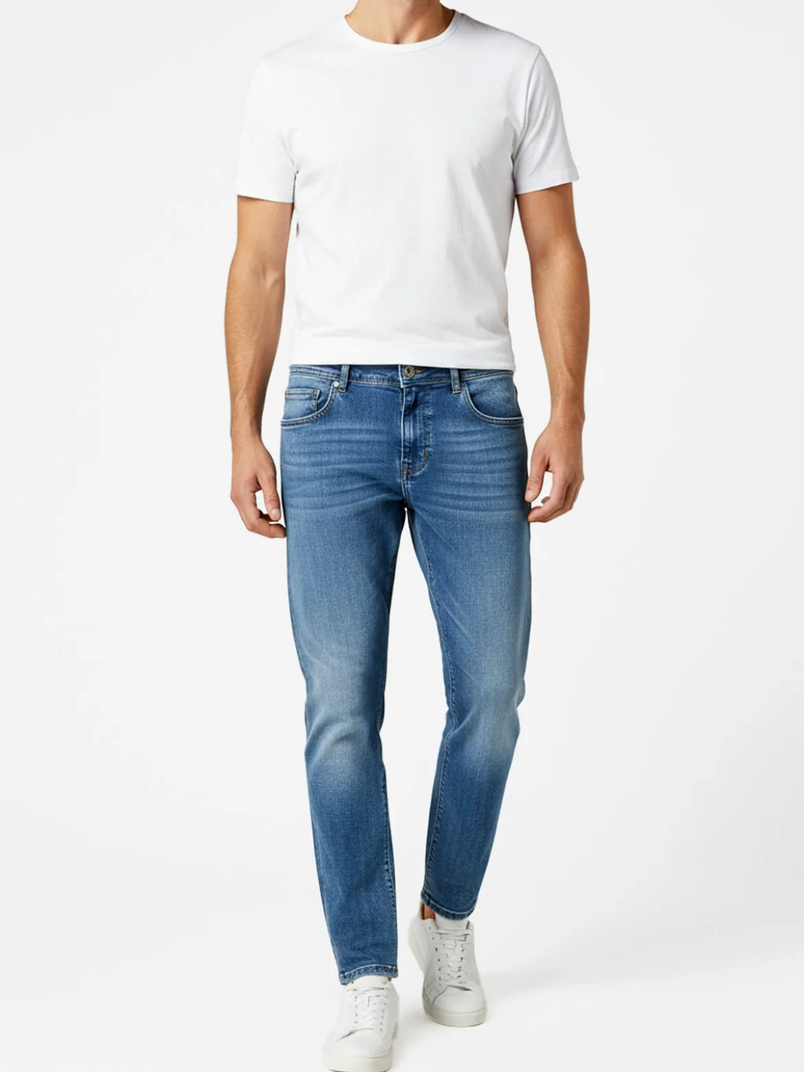 Andrea Falco Jeans da uomo a vita bassa - jeans