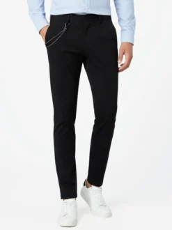 Andy Don B Pantaloni casual da uomo elasticizzati - nero