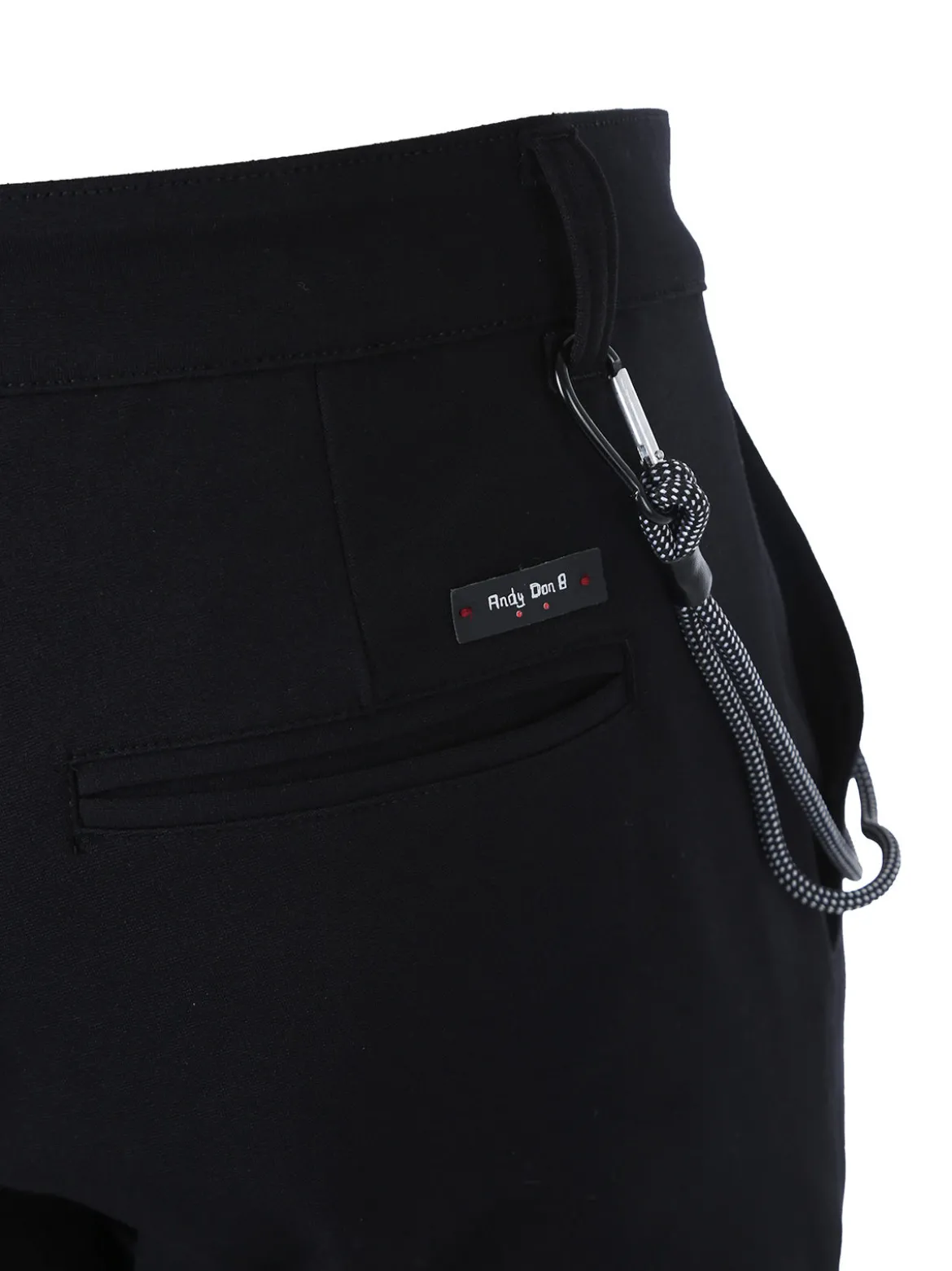 Andy Don B Pantaloni casual da uomo elasticizzati - nero
