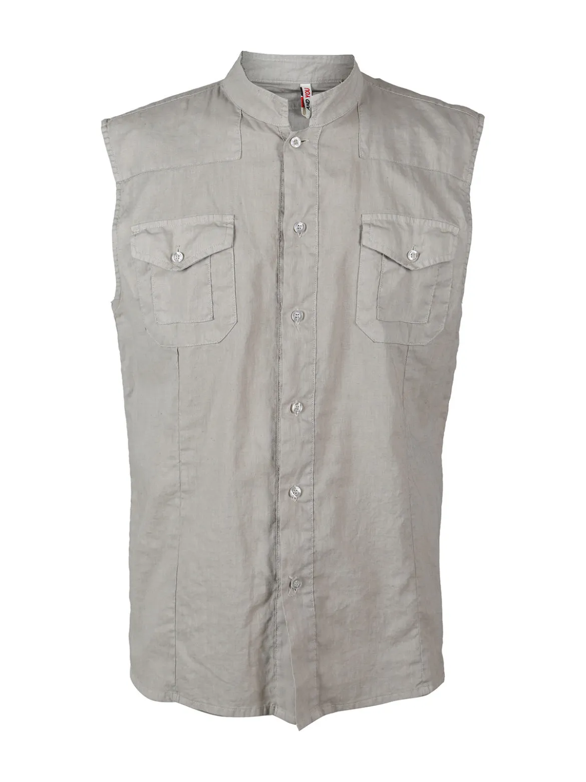 And You Camicia smanicata da uomo in lino