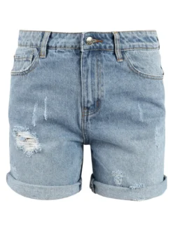 Angelica 2000 Bermuda mom in jeans vita alta