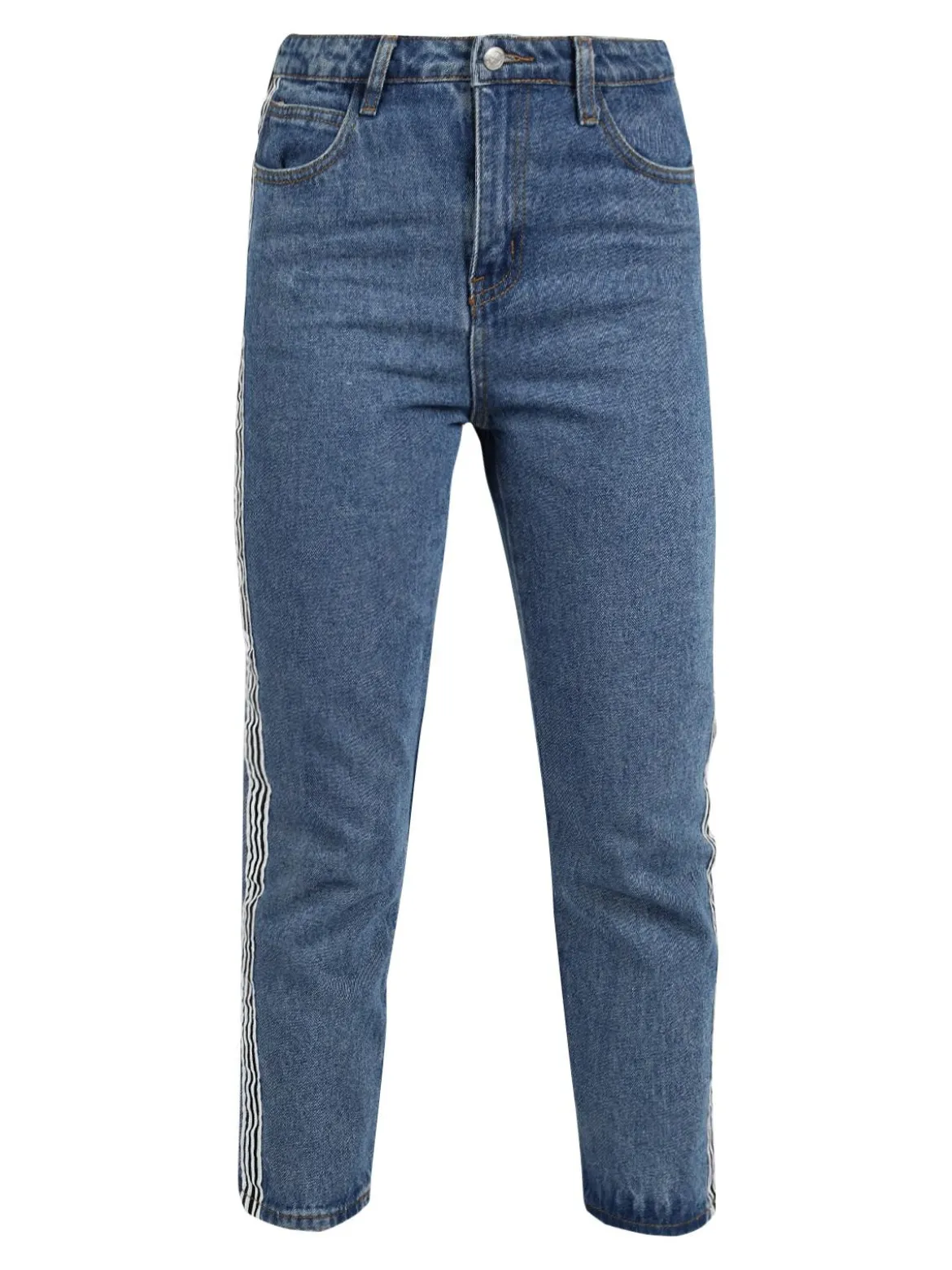 Angelica 2000 Jeans boyfriend con bande