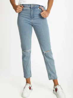 Angelica 2000 Jeans mom con strappi