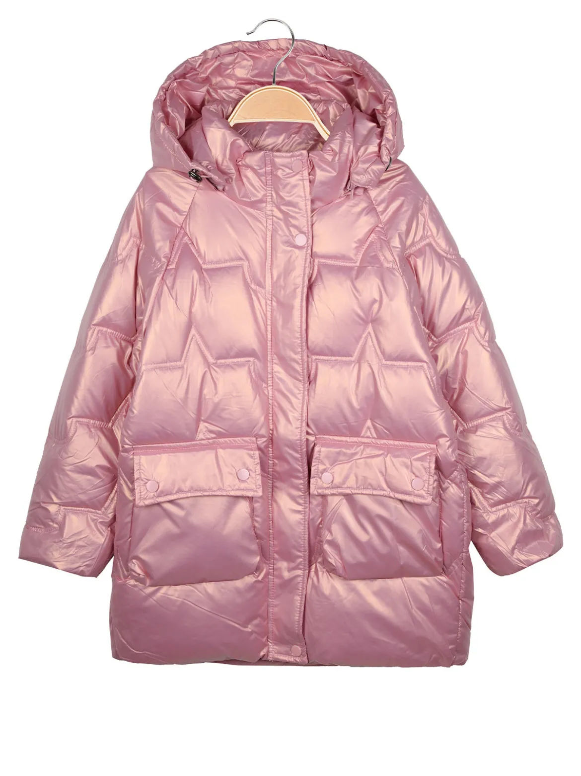 Angel Kids Piumino imbottito da ragazza con cappuccio