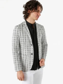 Ange Wear Blazer da uomo a quadretti