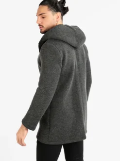 Ange Wear Cappotto misto lana da uomo con cappuccio