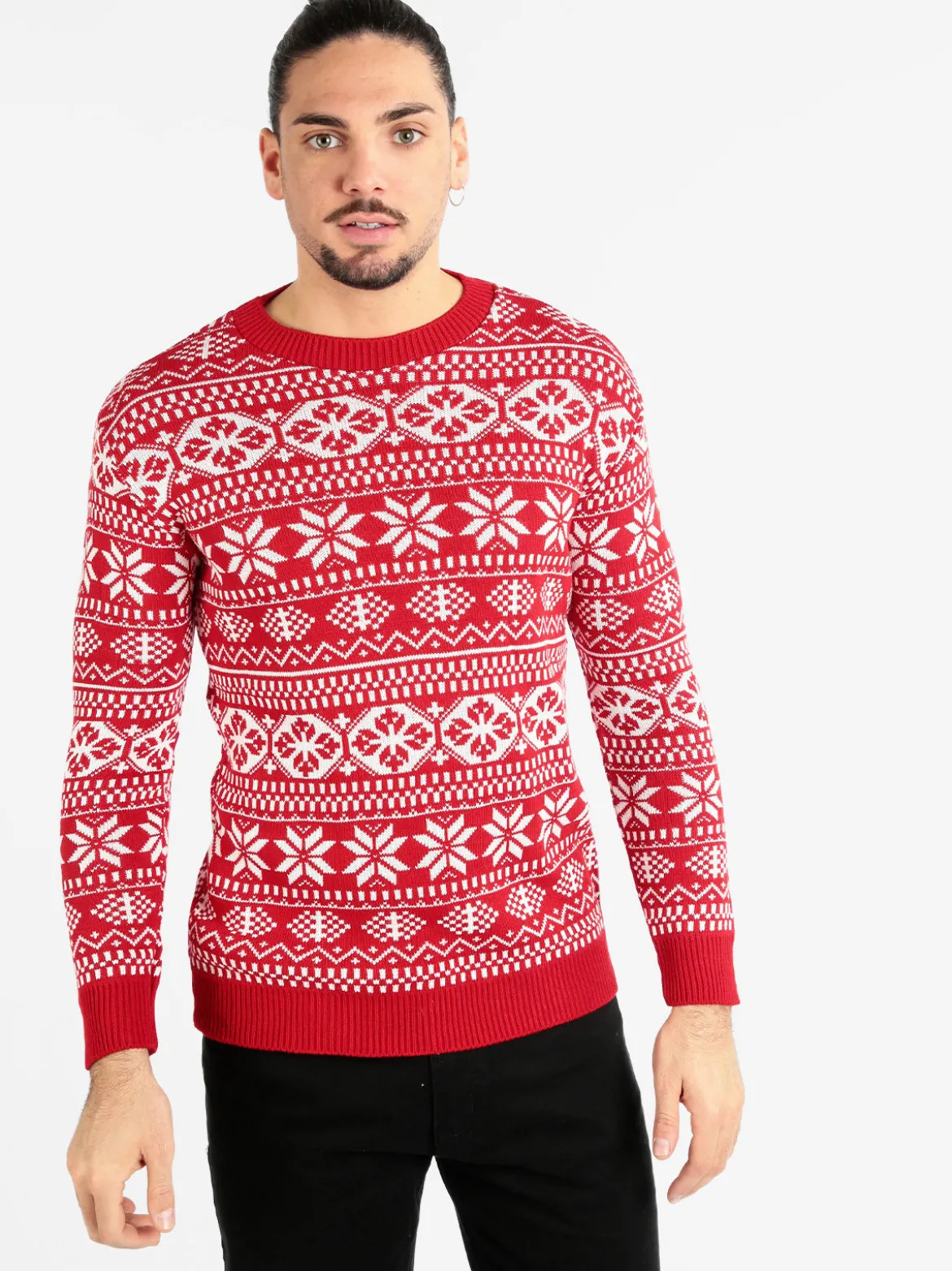 Ange Wear Maglione da uomo natalizio