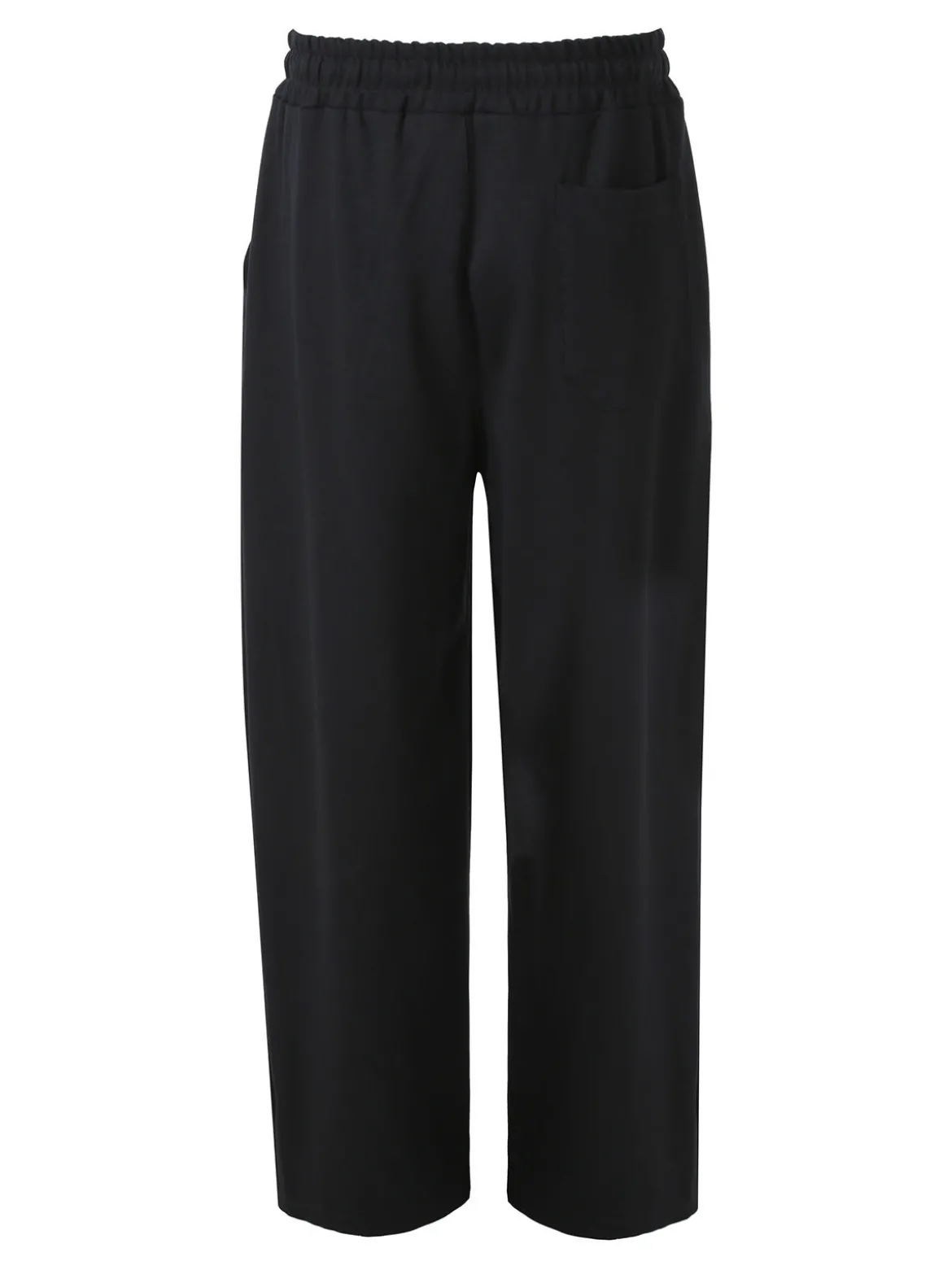 Ange Wear Pantaloni da uomo oversize a gamba larga con coulisse - nero