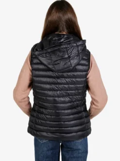 Arix & Fashion Gilet donna imbottito con cappuccio - nero