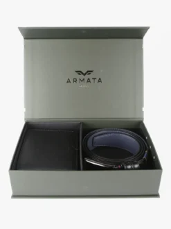 Armata Di Mare Confezione regalo da uomo con cintura e portafoglio in pelle