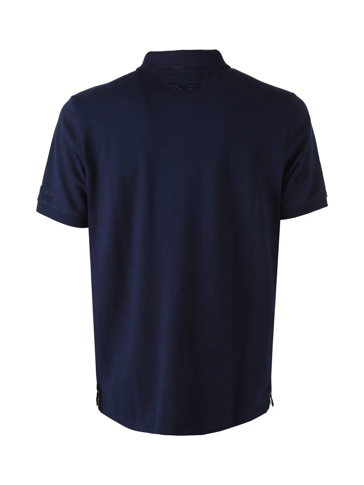 Armata Di Mare Polo da uomo a maniche corte in cotone con stampe - blu scuro