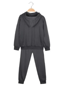 Armata Militare Completo 3 pezzi da bambino con cappuccio e zip - antracite
