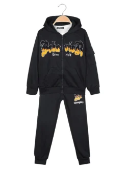 Armata Militare Completo 3 pezzi da bambino con cappuccio e zip - blu scuro