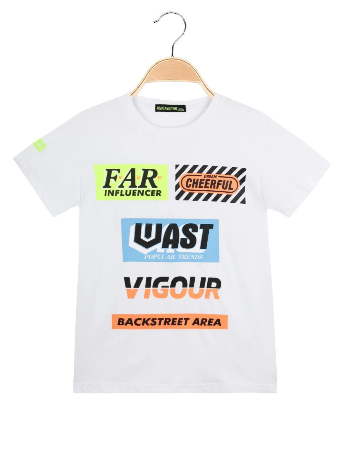 Armata Militare T-shirt bimbo con scritte