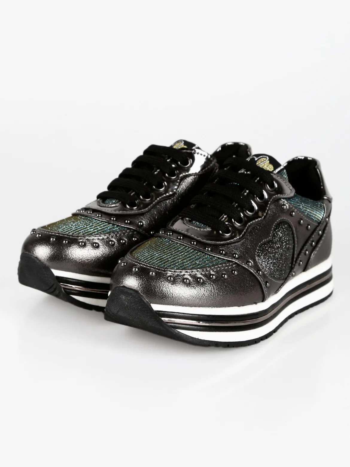 Asso Sneakers da bambina con platform