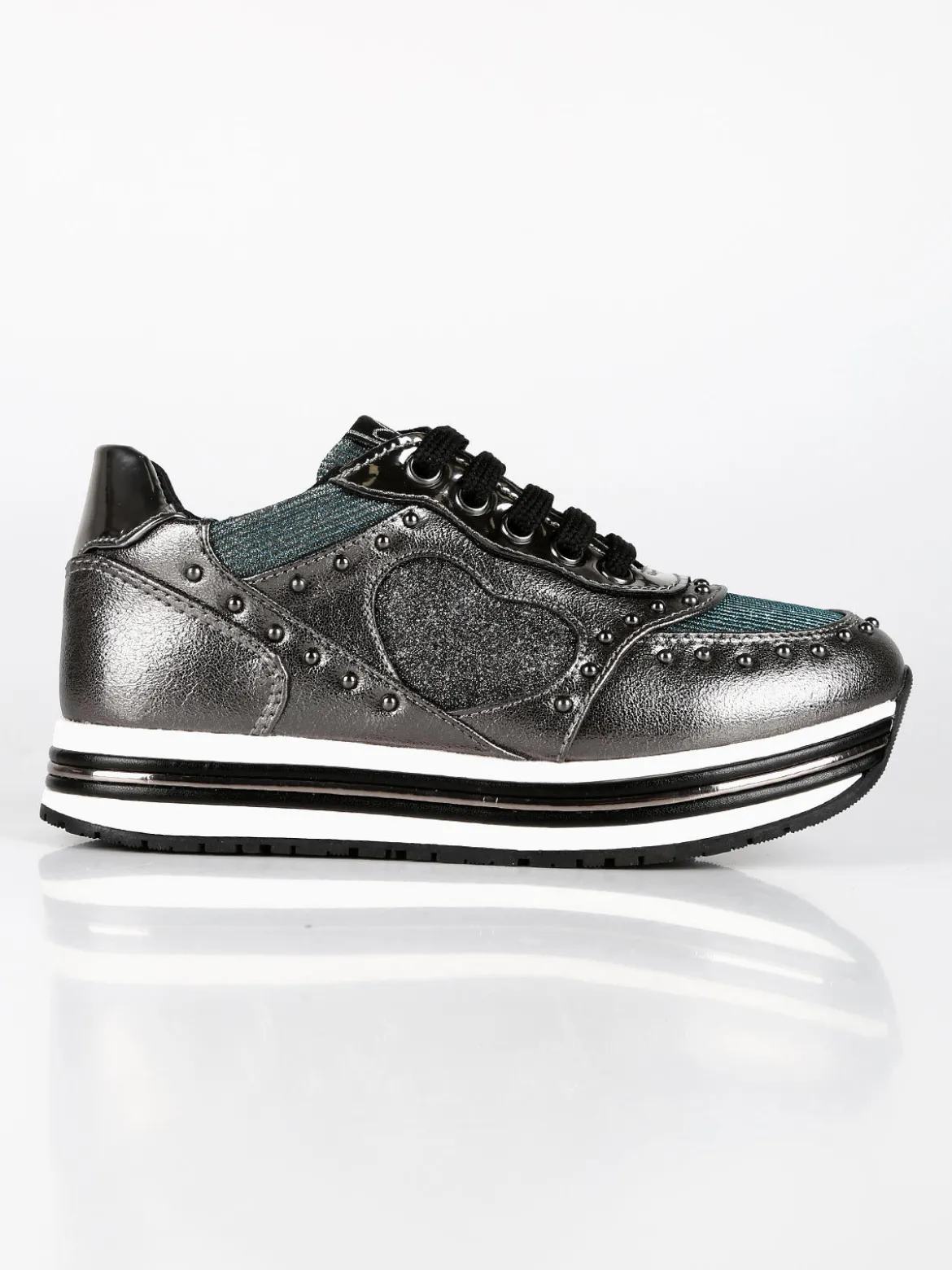 Asso Sneakers da bambina con platform