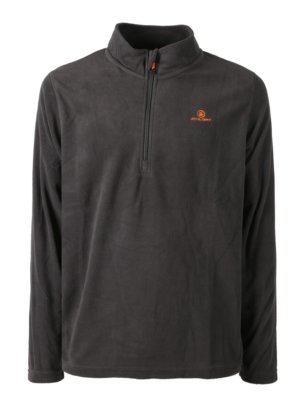 Athl Dpt Felpa da uomo mezza zip in micropile - antracite