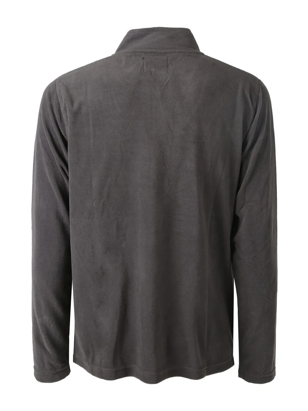 Athl Dpt Felpa da uomo mezza zip in micropile - antracite