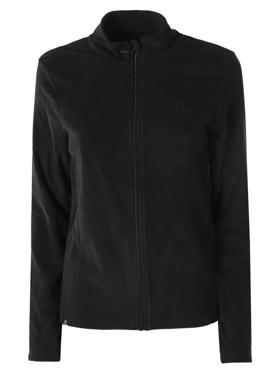 Athl Dpt Felpa donna full zip in micropile - nero