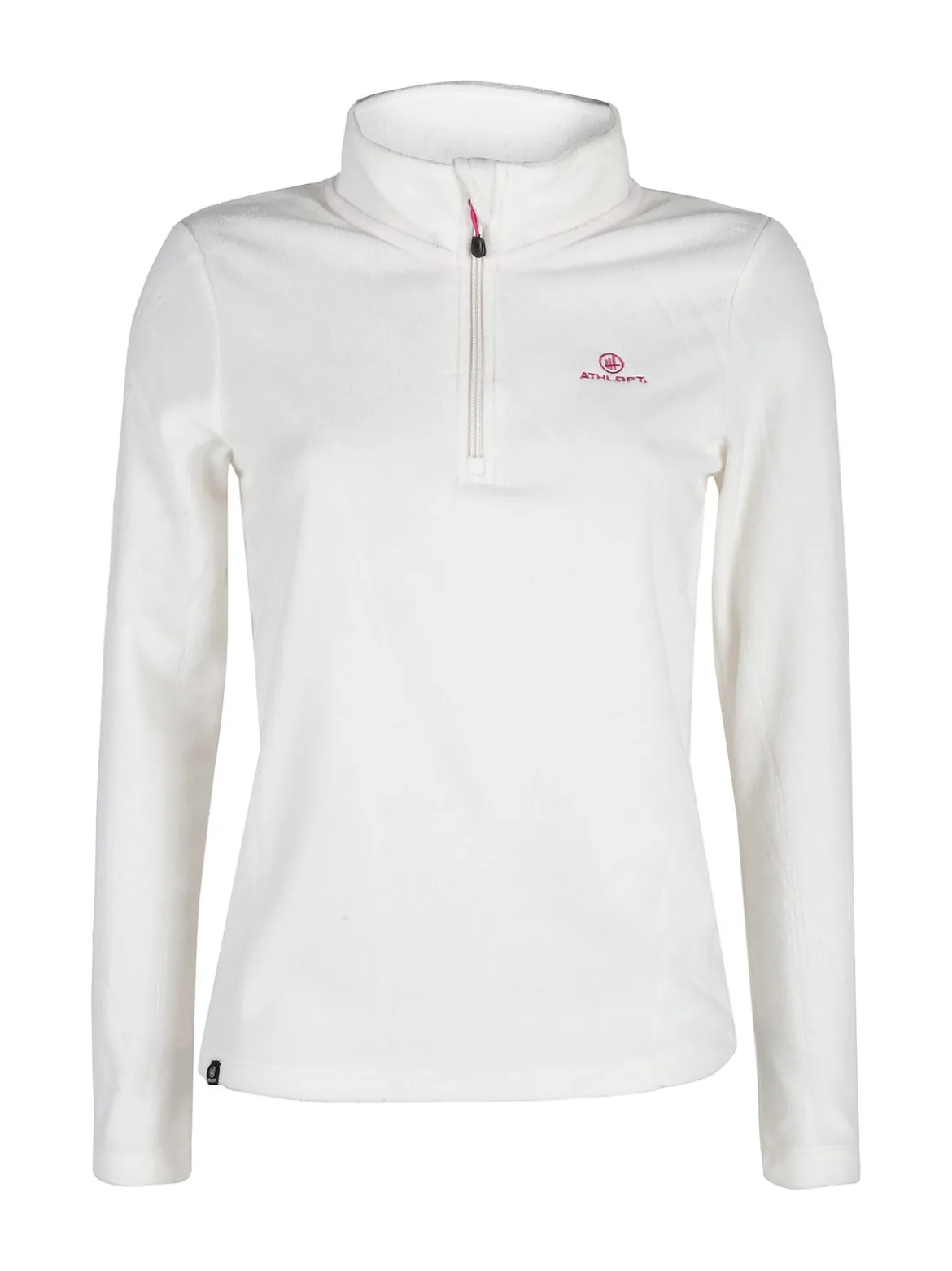 Athl Dpt Felpa donna in micropile mezza zip