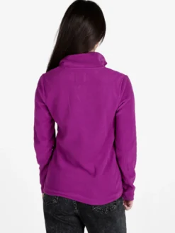 Athl Dpt Felpa donna in micropile mezza zip