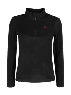 Athl Dpt Felpa donna in micropile mezza zip