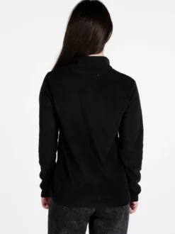 Athl Dpt Felpa donna in micropile mezza zip