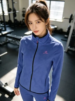 Athl Dpt Felpa donna in pile full zip