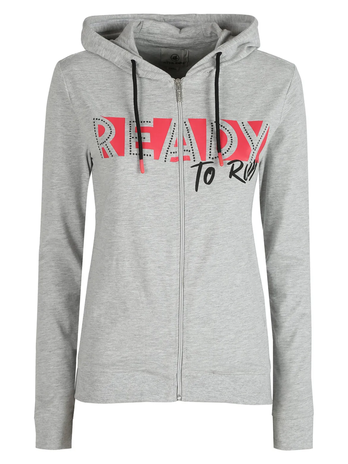 Athl Dpt Felpa sportiva da donna con cappuccio e zip