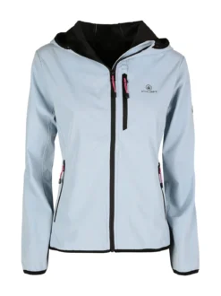 Athl Dpt Giacca a vento da donna con cappuccio e zip