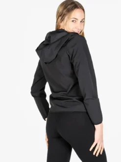 Athl Dpt Giacca a vento da donna con cappuccio e zip