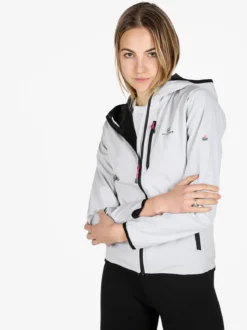 Athl Dpt Giacca a vento da donna con cappuccio e zip