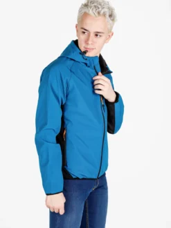Athl Dpt Giacca da uomo impermeabile con cappuccio e zip